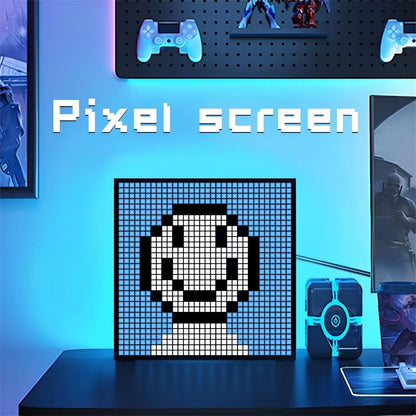 Smart RGB LED Matrix Display with Bluetooth App Control for Customizable Art and Gaming Room Decor