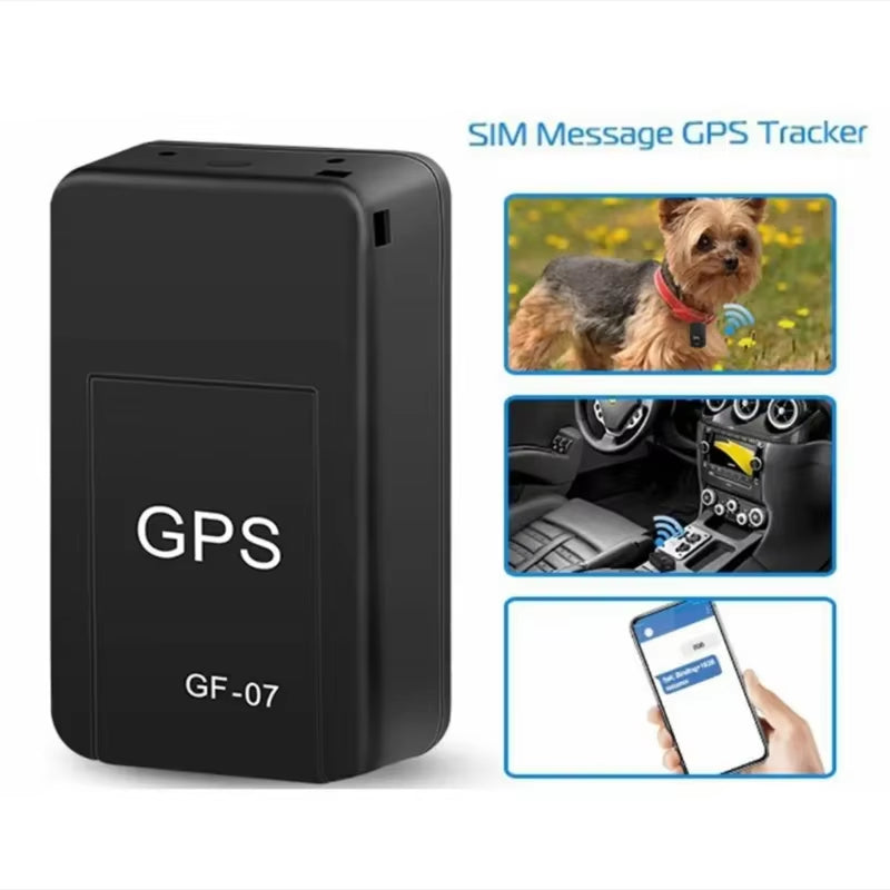Mini GPS Tracker GF07 for Motorcycles and Vehicles - Magnetic Locator for Pets, Children, and Elderly with Mobile App Integration