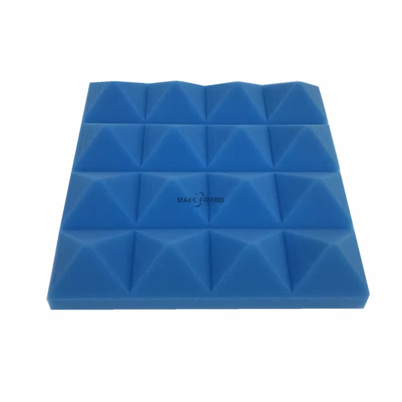Acoustic Soundproof Foam Pyramid Panels - 12/24 Pieces, 250x250x50mm, 7 Color Options for Sound Absorption Treatment