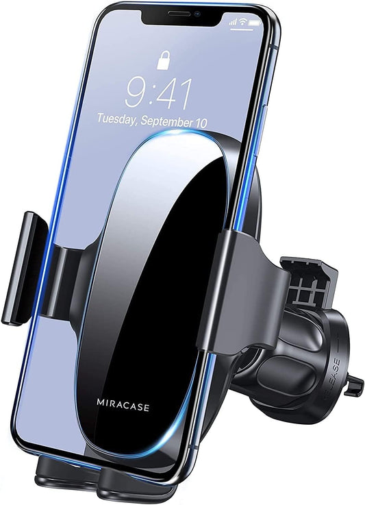 Upgraded Wider Clamp Phone Holders for Your Car, Metal Hook Air Vent Car Mount [Thick Cases Friendly] Automobile Hands Free Compatible with Iphone 17/16/15/14/13 Series All Smartphone