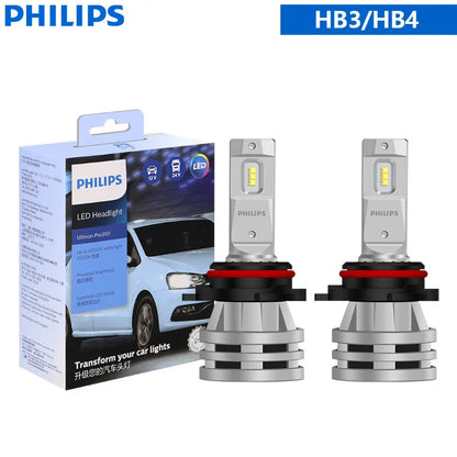 Philips Ultinon Pro3101 LED Headlight Lamps, H1 H3 H4 H7 H11 HB3 9005 HB4 9006 HIR2 9012, 12V/24V, 6000K Bright White, Pack of 2