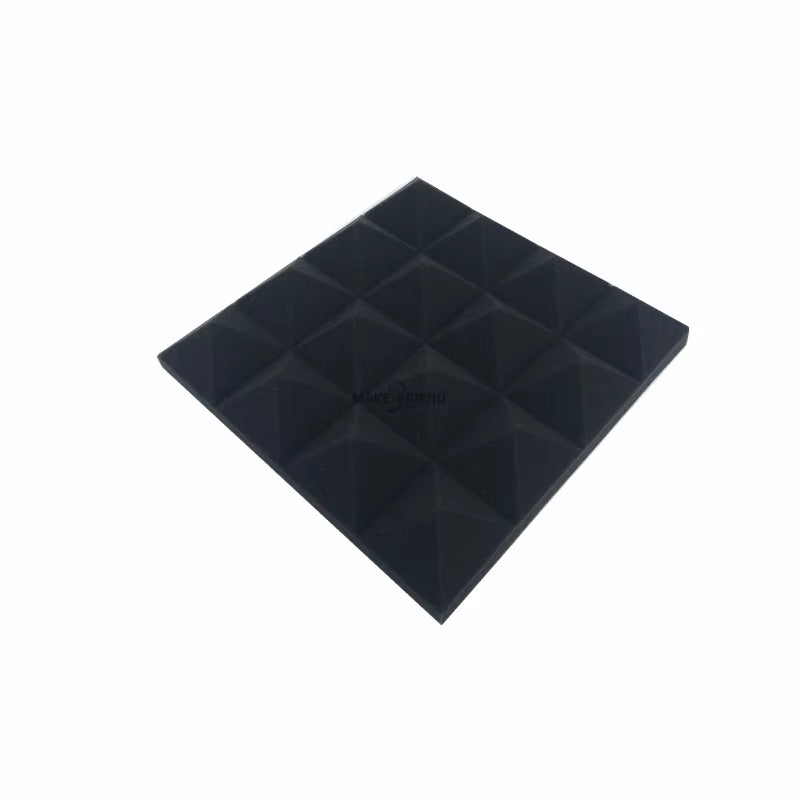 Acoustic Soundproof Foam Pyramid Panels - 12/24 Pieces, 250x250x50mm, 7 Color Options for Sound Absorption Treatment