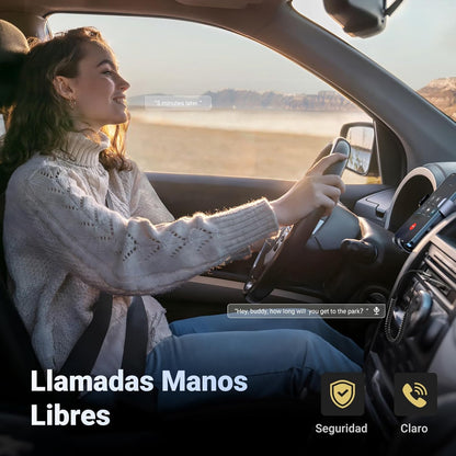 UGREEN Bluetooth 6.0 Receiver Adapter with 3.5mm Aux Connector for Car Hands-Free Audio, Dark Gray