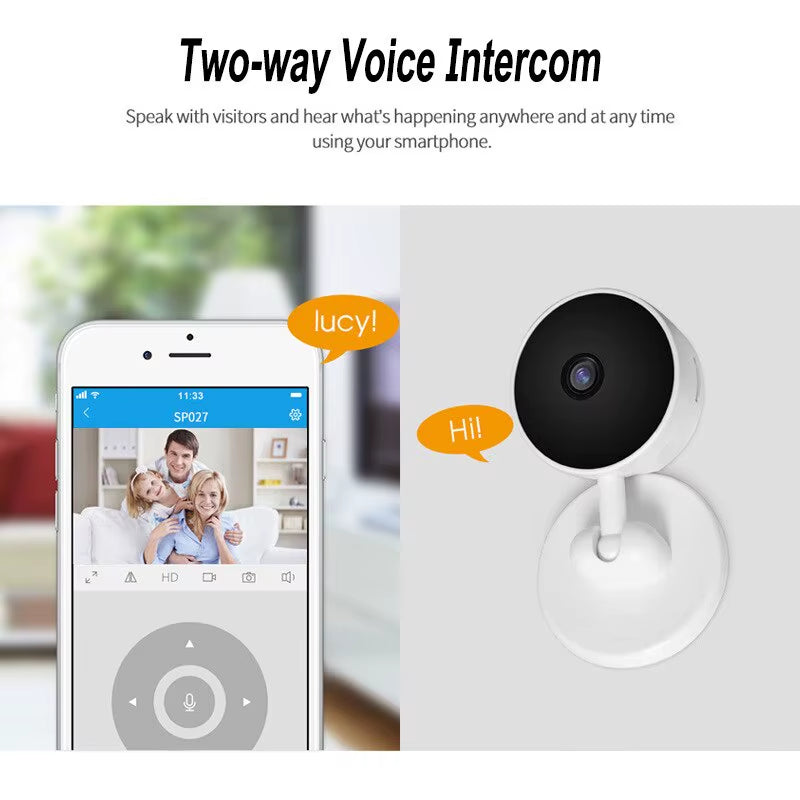 3MP Tuya Smart WiFi Baby Monitor with Two-Way Audio and Night Vision for Newborn Security Surveillance